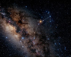 전갈자리의 중심에 위치한 안타레스. - startistics.com 제공